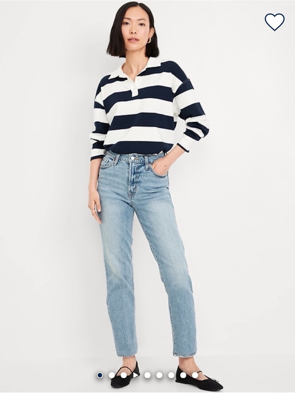 Old Navy Light Blue High-Rise Straight Jeans